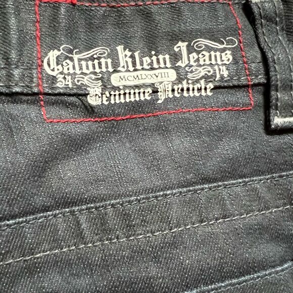 😊3/$30 Boys Sz 8 Calvin Klein Denim shorts NWT🏷 - Picture 4 of 8